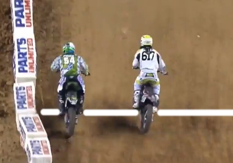 Supercross deserves better planning than having a track with TWO finish lines . . . WHEELSPIN