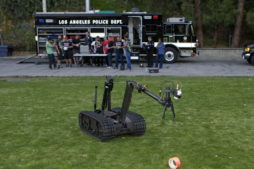 LAPD Bomb Squad Visiting the LAPD's Police Academy Motocross