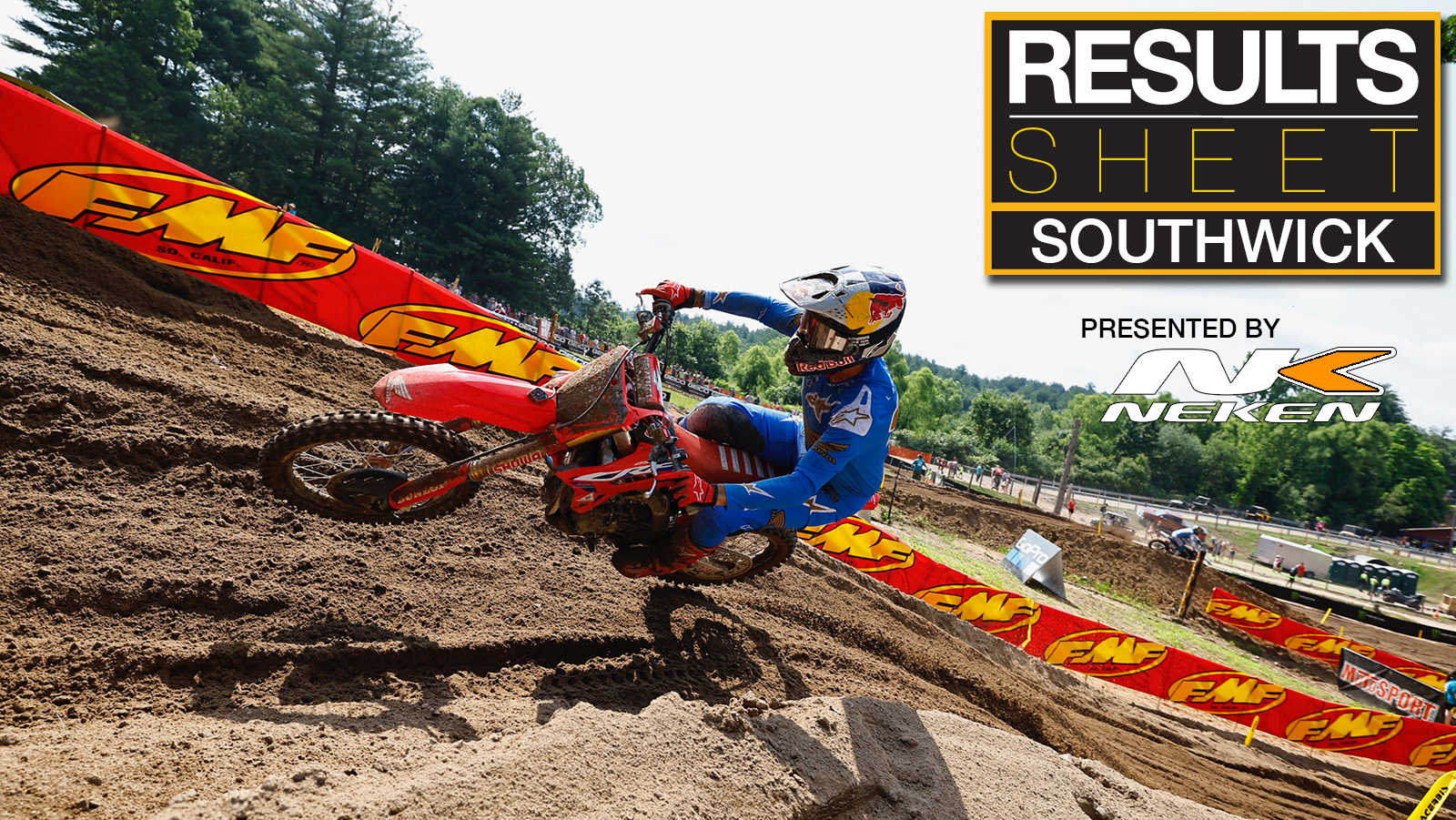 Results Sheet 2023 Southwick National Motocross Feature Vital MX