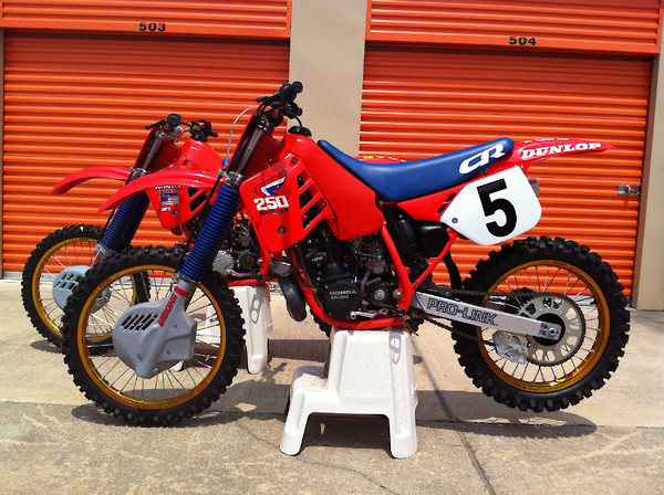 Stickers Vintage HONDA 250 CR 1987