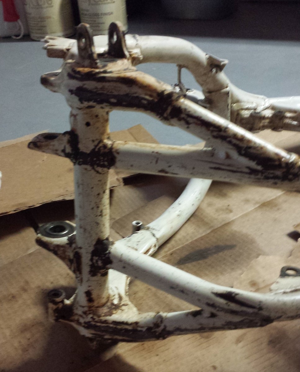 Steel frame paint touch up Tech Help/Race Shop Motocross Forums / Message Boards Vital MX