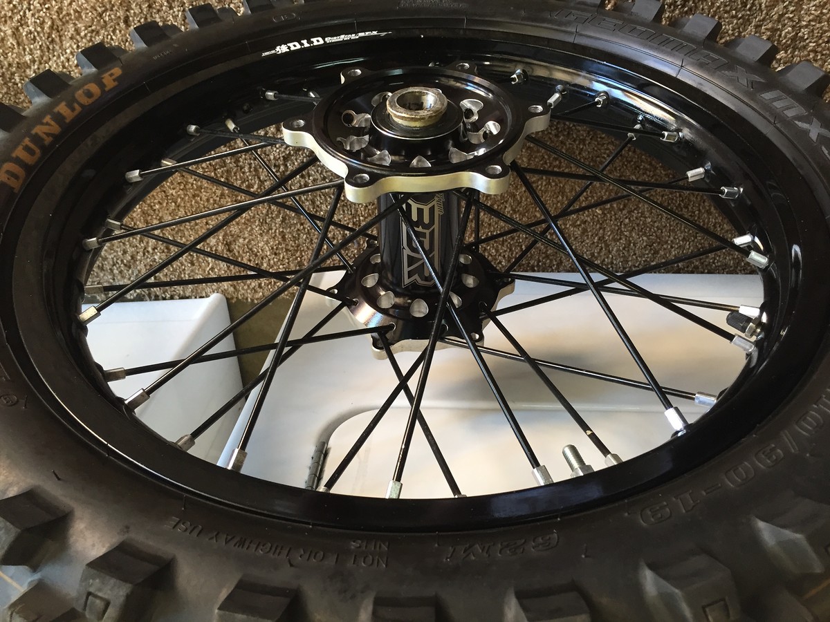 RAD CUSTOM HUBS LACED TO D.I.D DIRT STAR STX RIMS FOR YAMAHA For