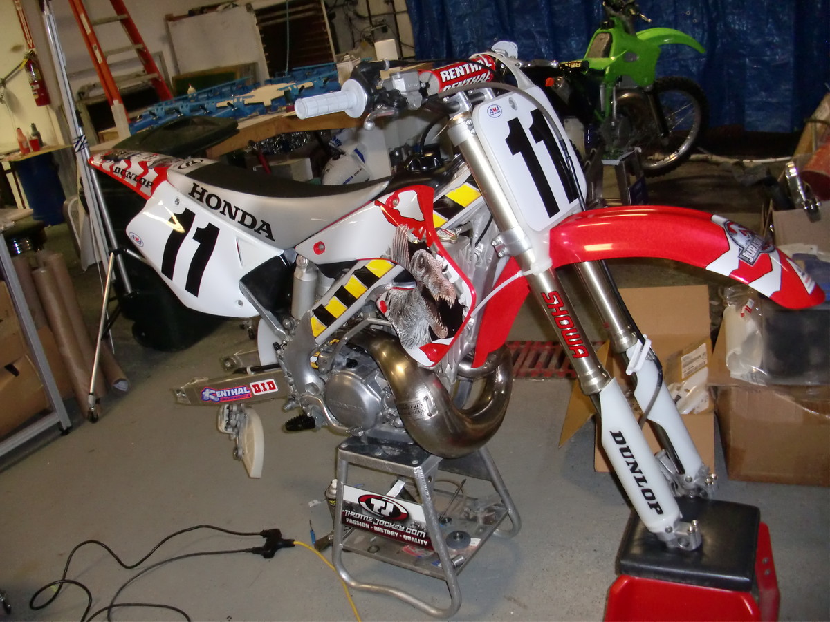 Throttle Jockey Anniversary Red Bud Display Old School Moto