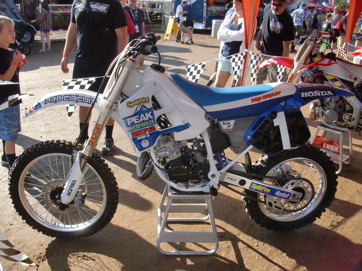 Throttle Jockey Anniversary Red Bud Display Old School Moto