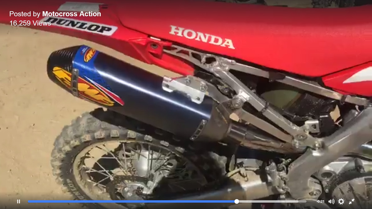 FMF single for new Honda CRF450R - Moto-Related ...