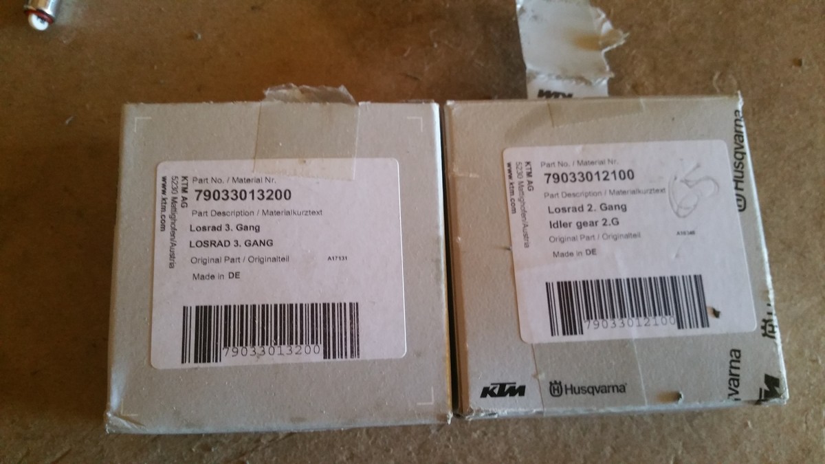 How to remove ktm 250f gears off of shafts 2016 Tech Help/Race Shop