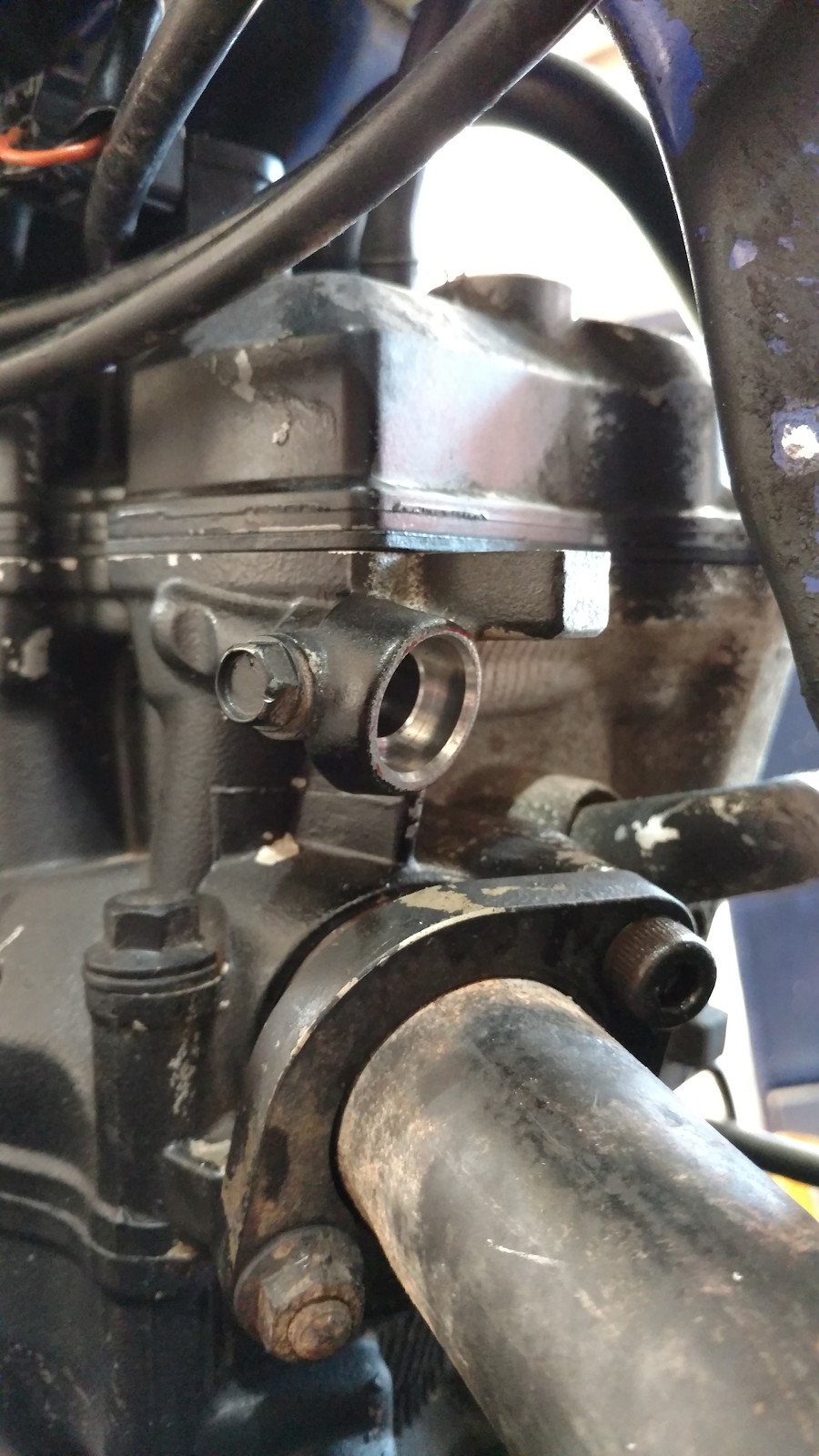 So while looking at my bike I noticed this little thing sticking out of the engine, what is it?