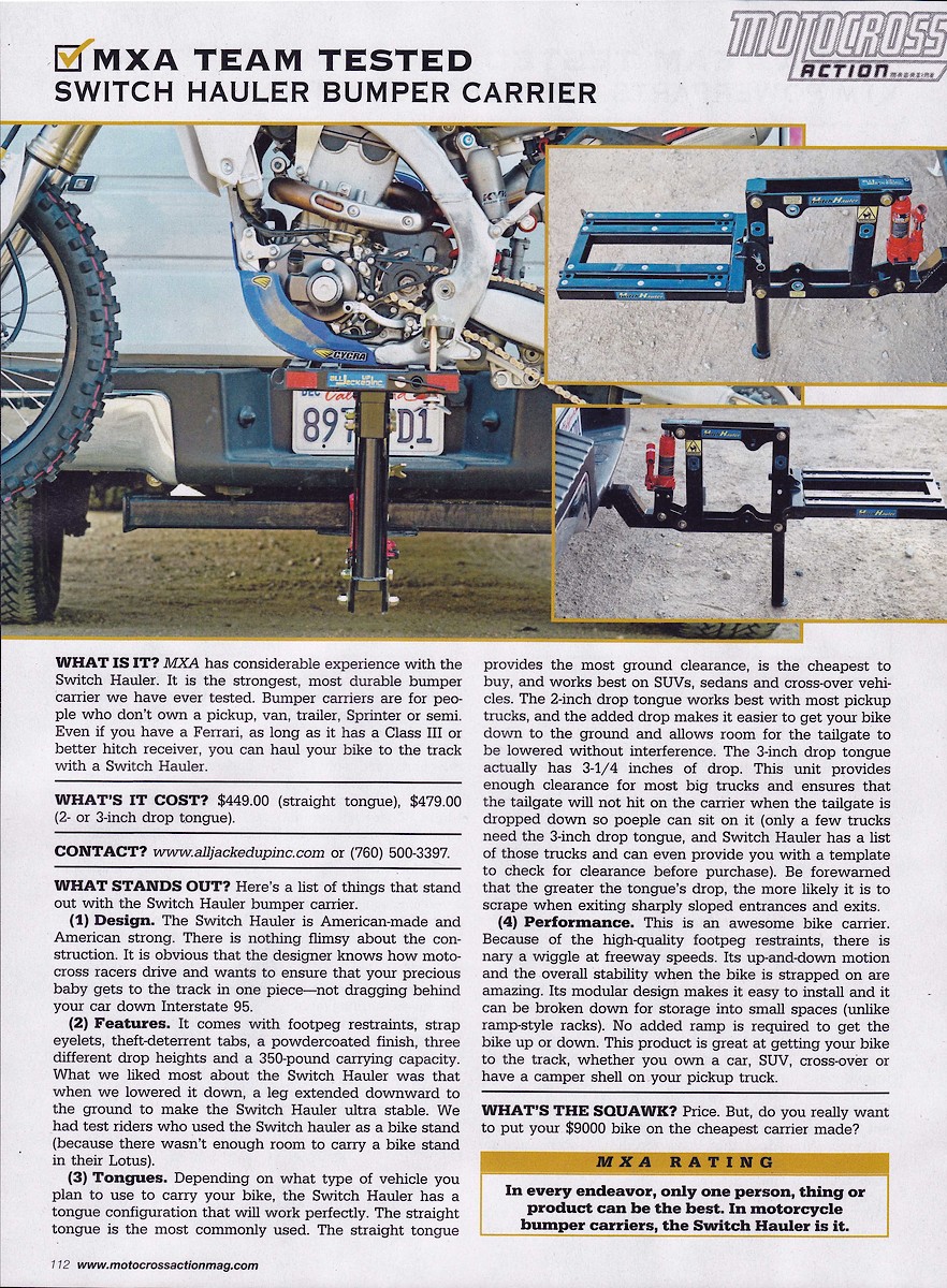 Hitch Carrier MotoRelated Motocross Forums / Message Boards Vital MX