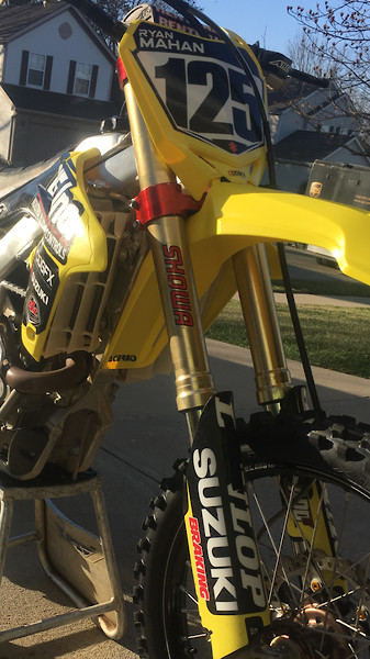 Rmz 450 250 47mm Showa Spring Fork Rg3 Clamp Spring