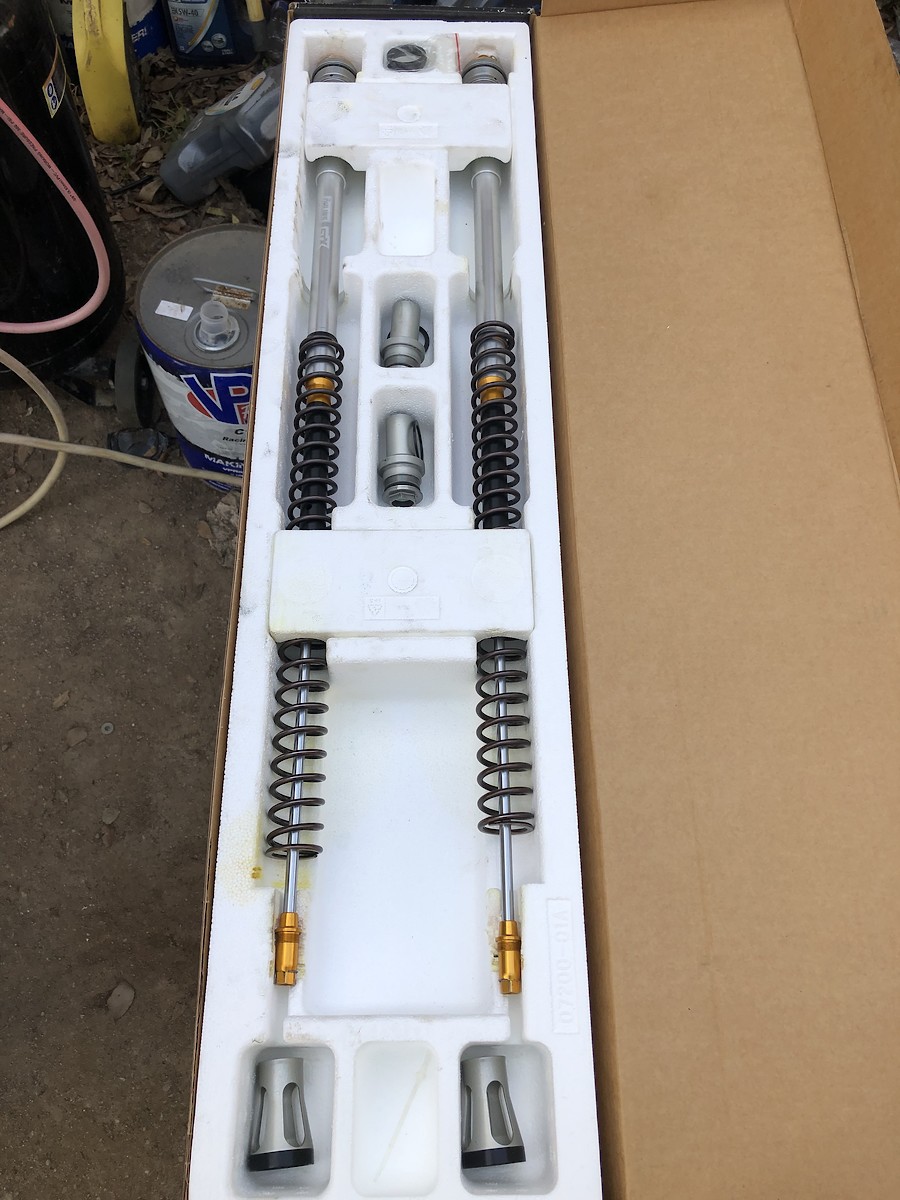 Ohlins Fork Inserts & rear shock 85cc For Sale/Bazaar Motocross