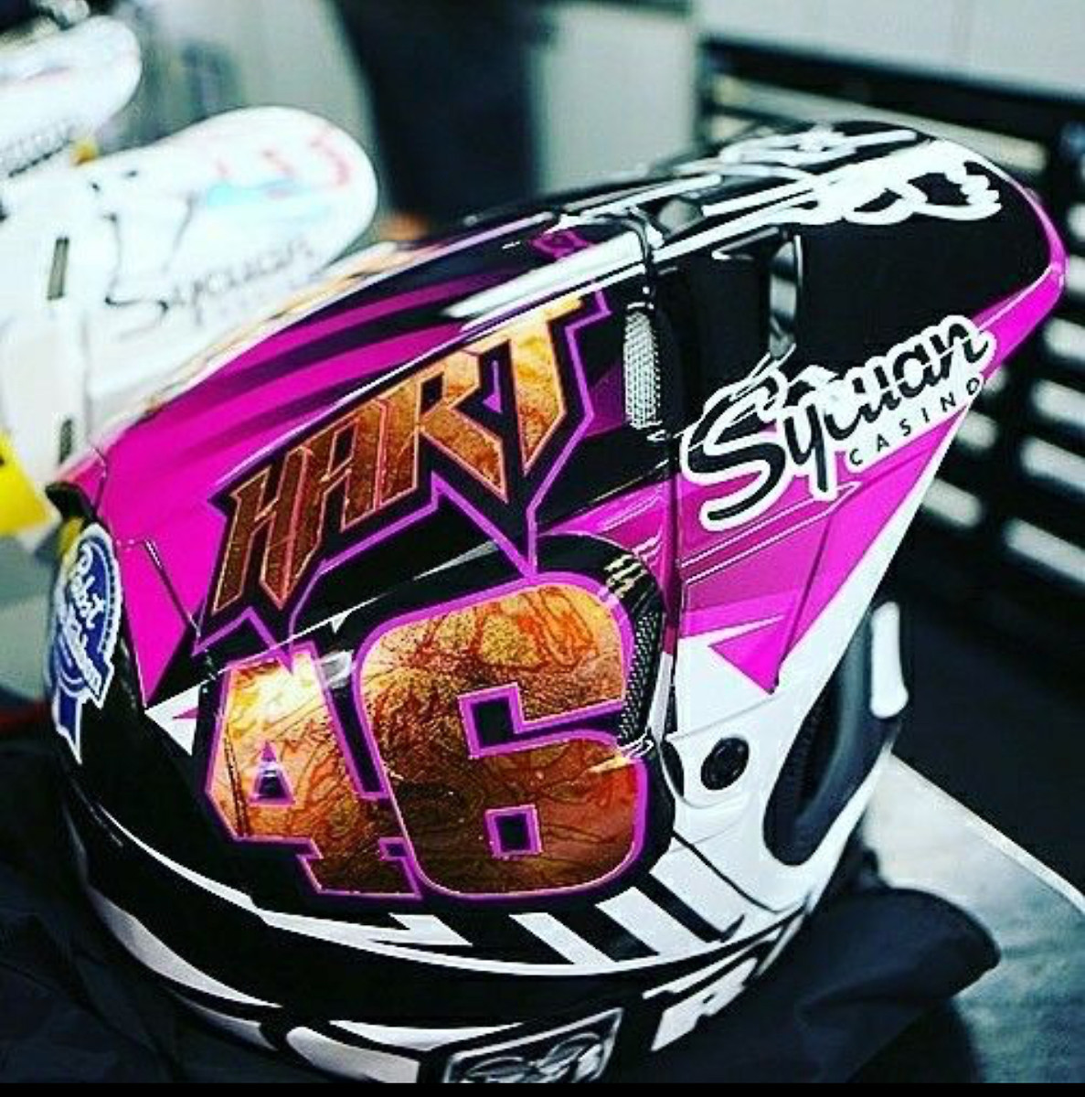 Helmets with Gold Leaf Work MotoRelated Motocross Forums / Message