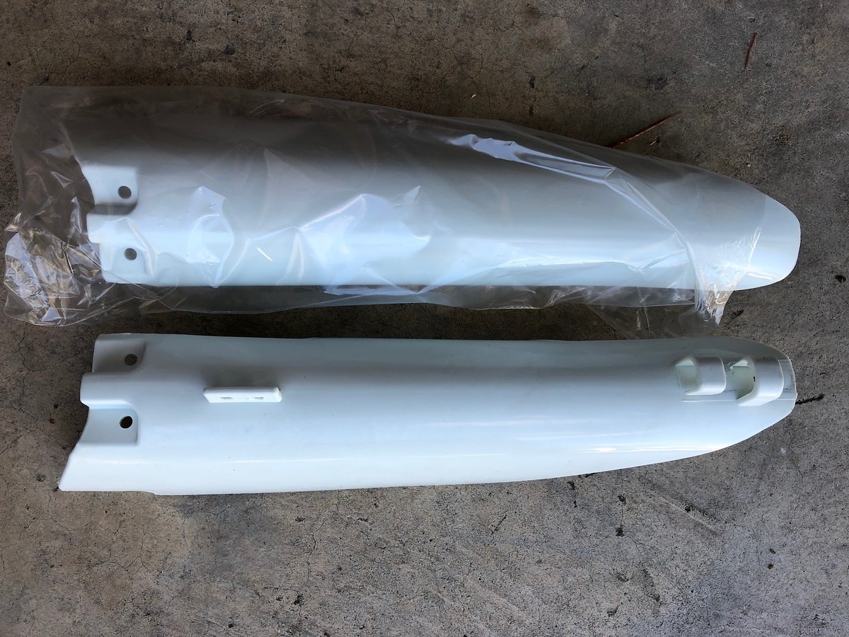 RM250 Fork Guards New White Fit 03 For Sale/Bazaar Motocross Forums / Message Boards Vital MX