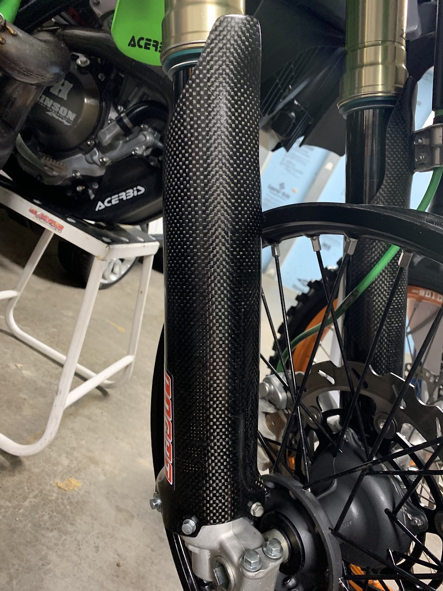 Carbon fiber fork guards For Sale/Bazaar Motocross Forums / Message