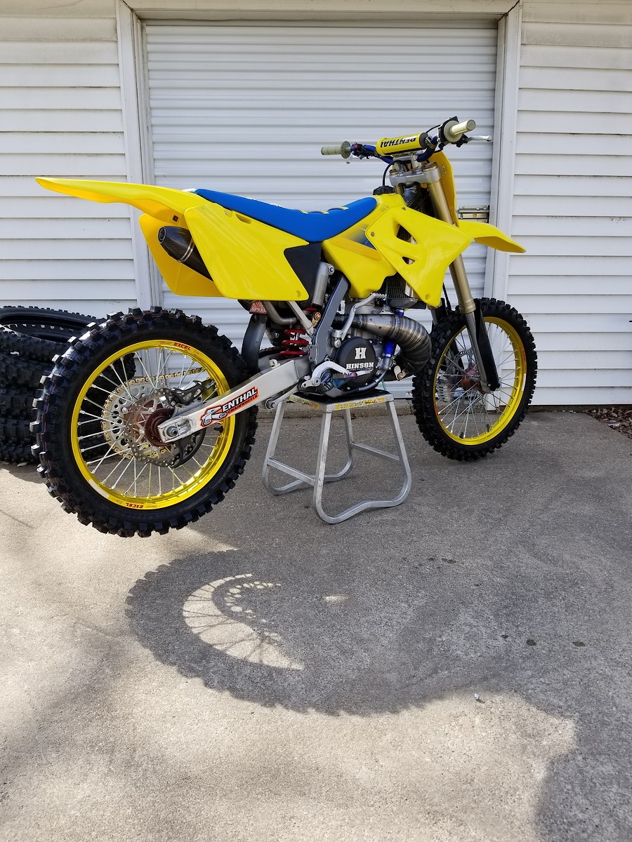black and gold dirt bike