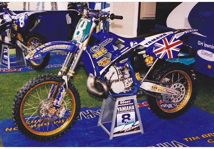 black and gold dirt bike