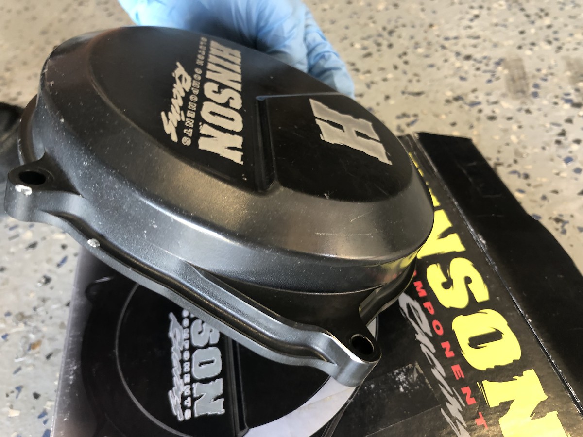 Used Hinson clutch cover 0916 CRF450 80 For Sale/Bazaar Motocross