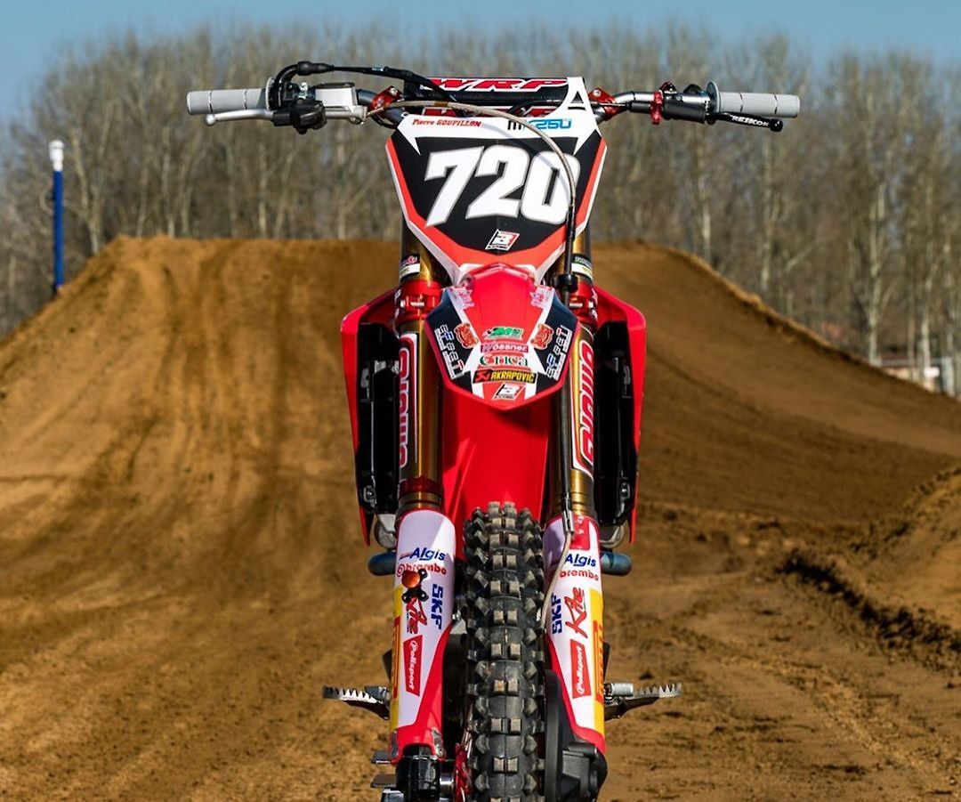 black and gold dirt bike