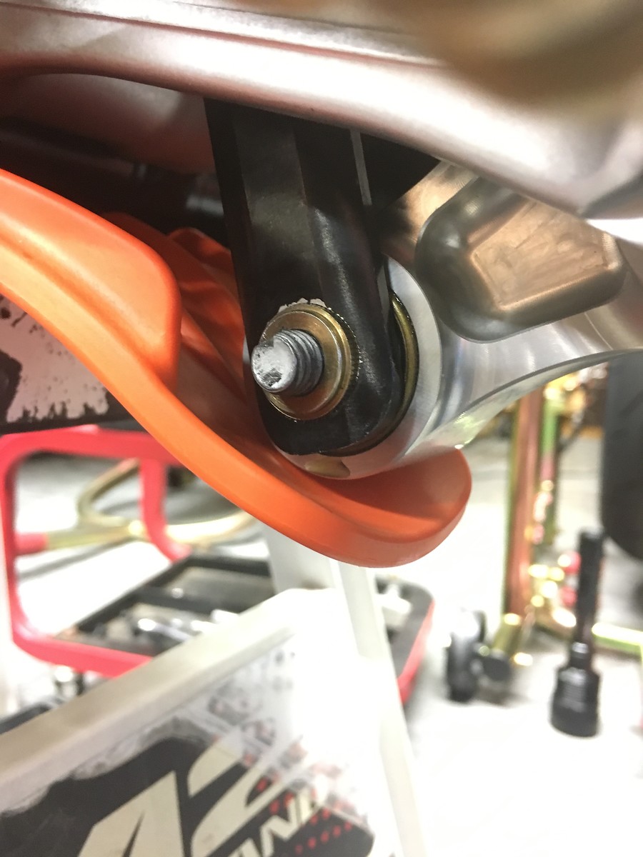 Stripped lower shock nut insert Tech Help/Race Shop Motocross