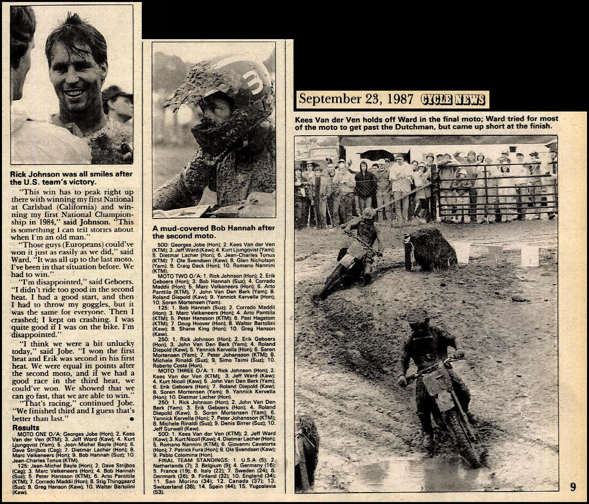 Who was at the 1987 Motocross des Nations? MotoRelated Motocross