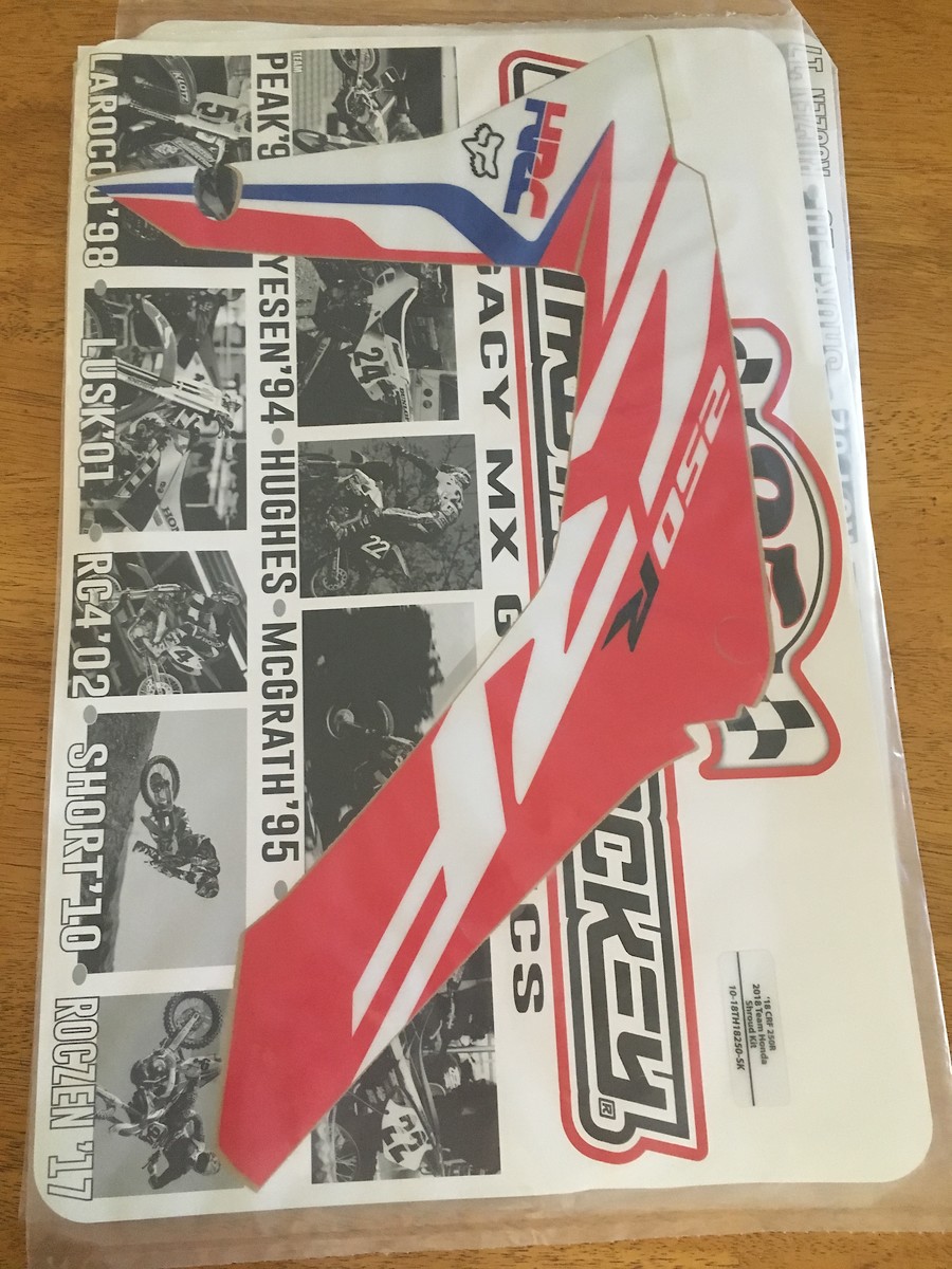 Throttle Jockey HRC Sticker kit For Sale/Bazaar Motocross Forums