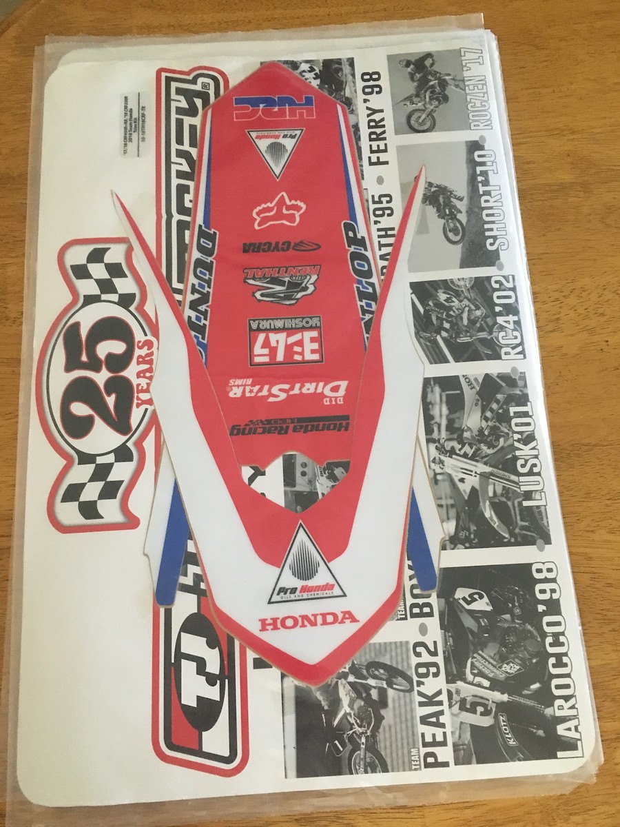 Throttle Jockey HRC Sticker kit For Sale/Bazaar Motocross Forums