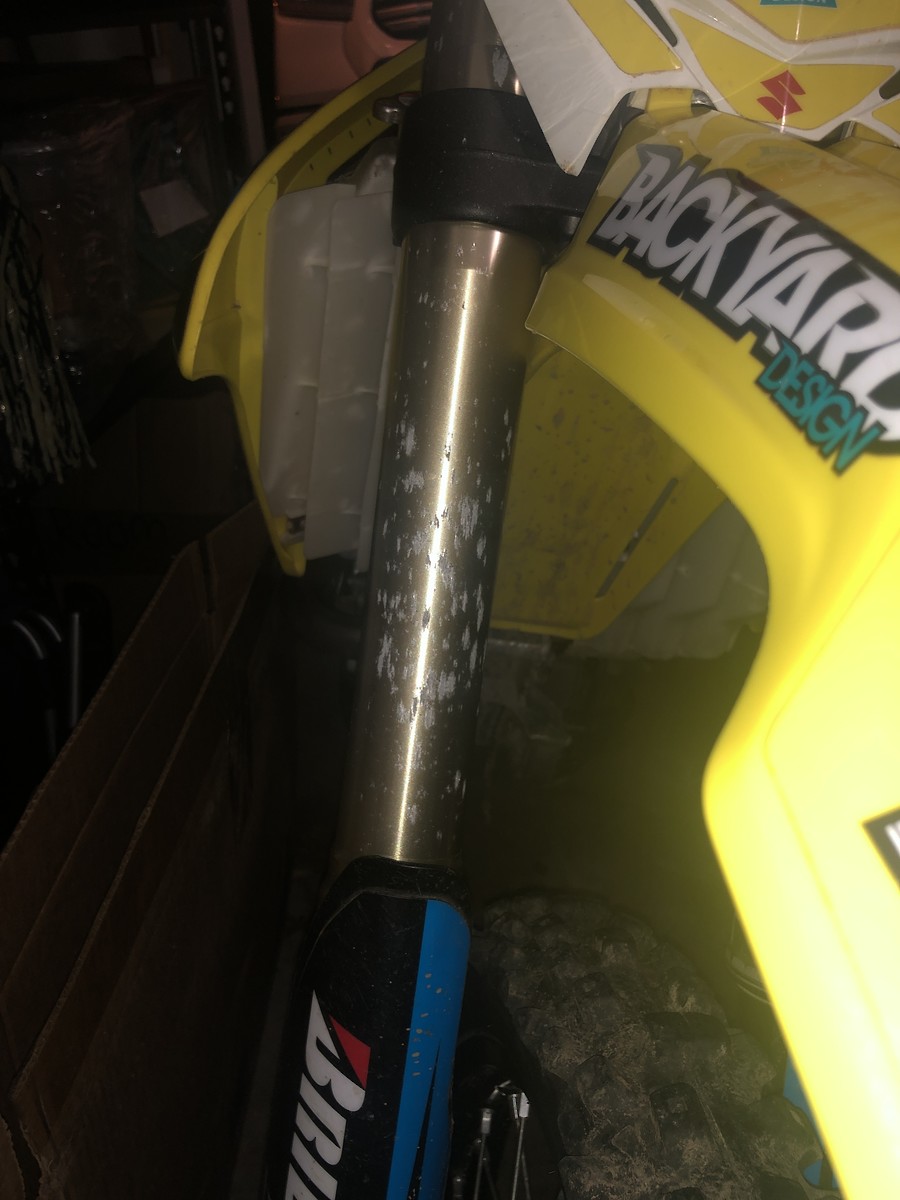 Damaged fork anodizing Tech Help/Race Shop Motocross Forums