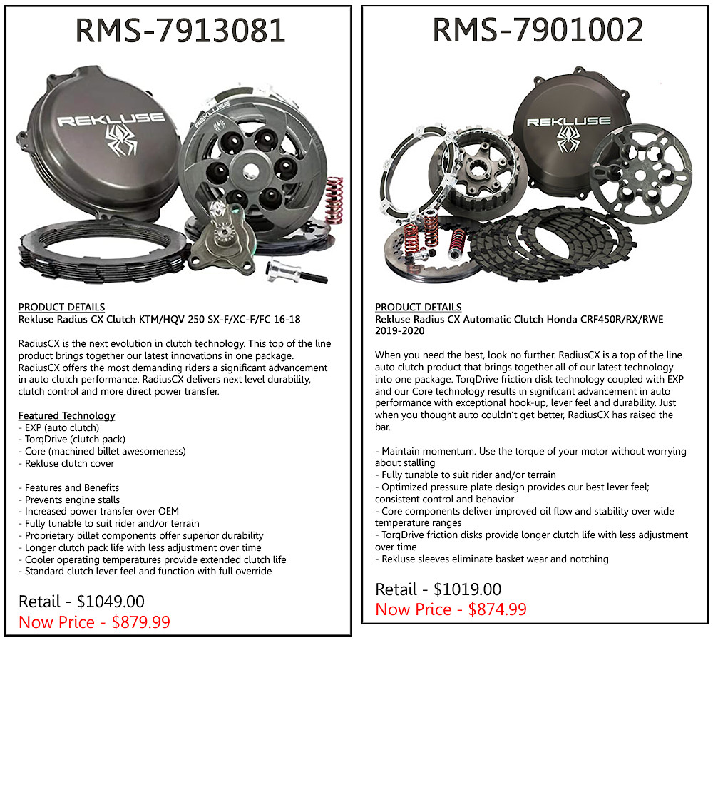 **NEW** Rekluse Clutches For Sale! For Sale/Bazaar Motocross Forums