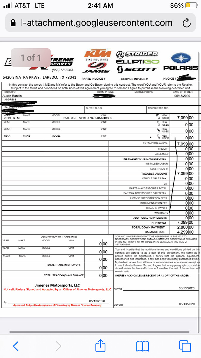 Are dealer “freight” fees legit? MotoRelated Motocross Forums