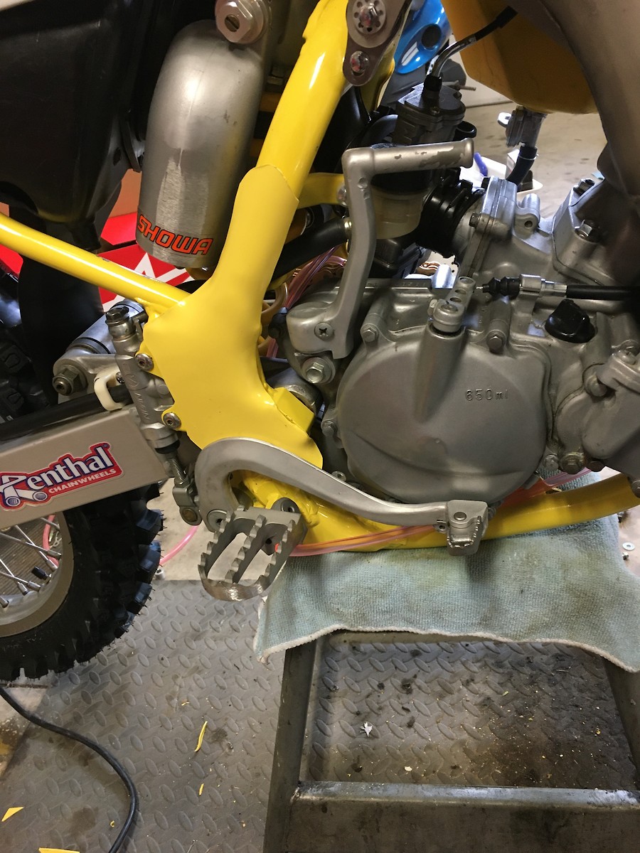 1991 rm125 frame guard help Old School Moto Motocross Forums