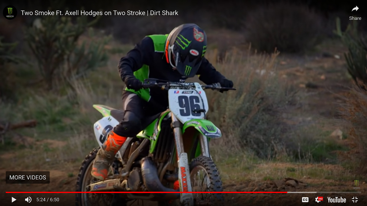 Dirt Shark Two Smoke Ft. Axell Hodges on Two Stroke MotoRelated