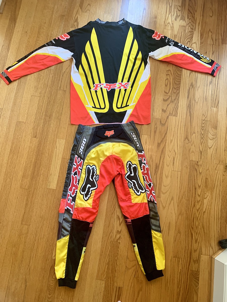 ‘96 Fox 360 Honda THE RED RIDERS gear (L/34) like new condition - For ...