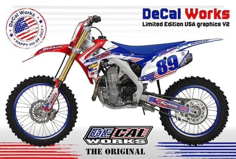 DeCal Works Announces Limited Edition USA Graphics Motocross News