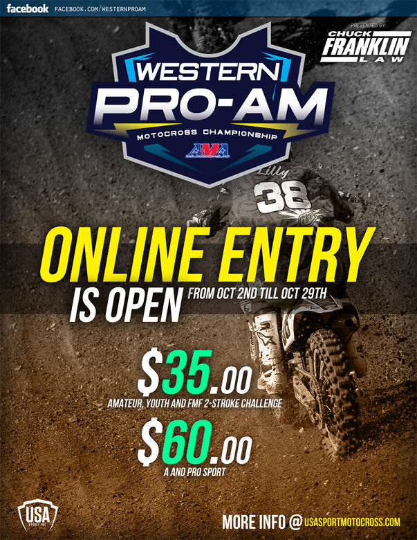 WPA Online Entry Has Opened up‏ Motocross Press Releases Vital MX