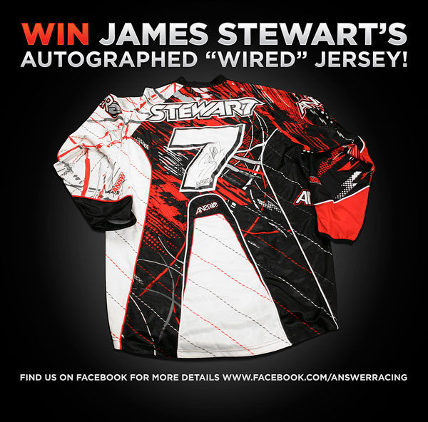 Want to Win an Autographed Answer Racing James Stewart Jersey