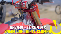 Luxon MX 24mm Triple Clamp Review | Honda CRF250R
