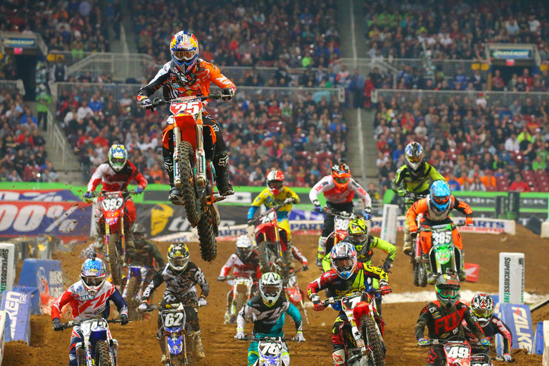 This is pretty much how Marvin Musquin has been all season in the 250 East...head and shoulders above the competition.