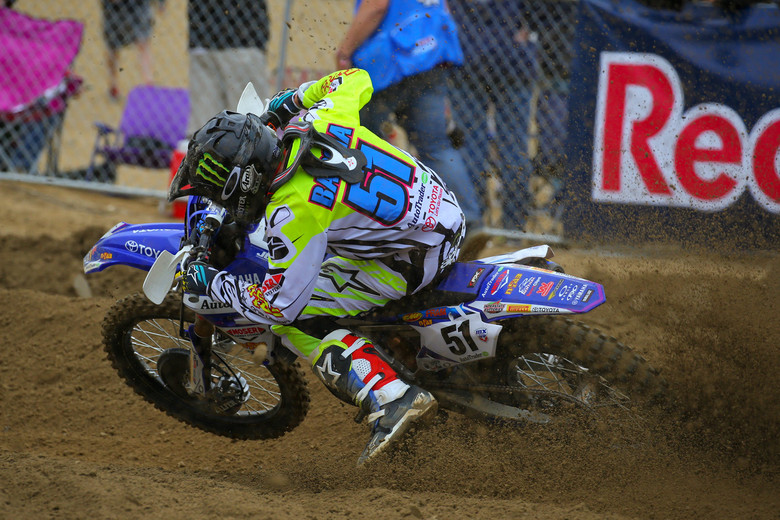 Justin Barcia had a 2-4 day, and led part of the first moto.