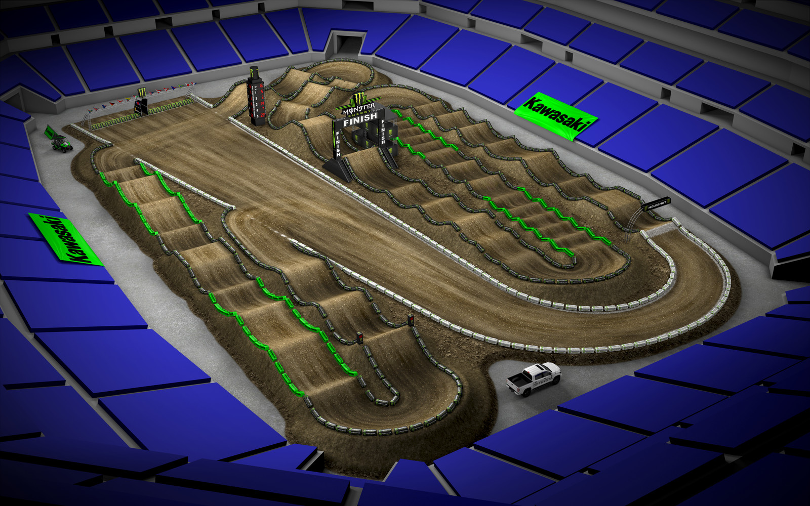 2016 Monster Energy Supercross 3D Track Maps Motocross News Stories