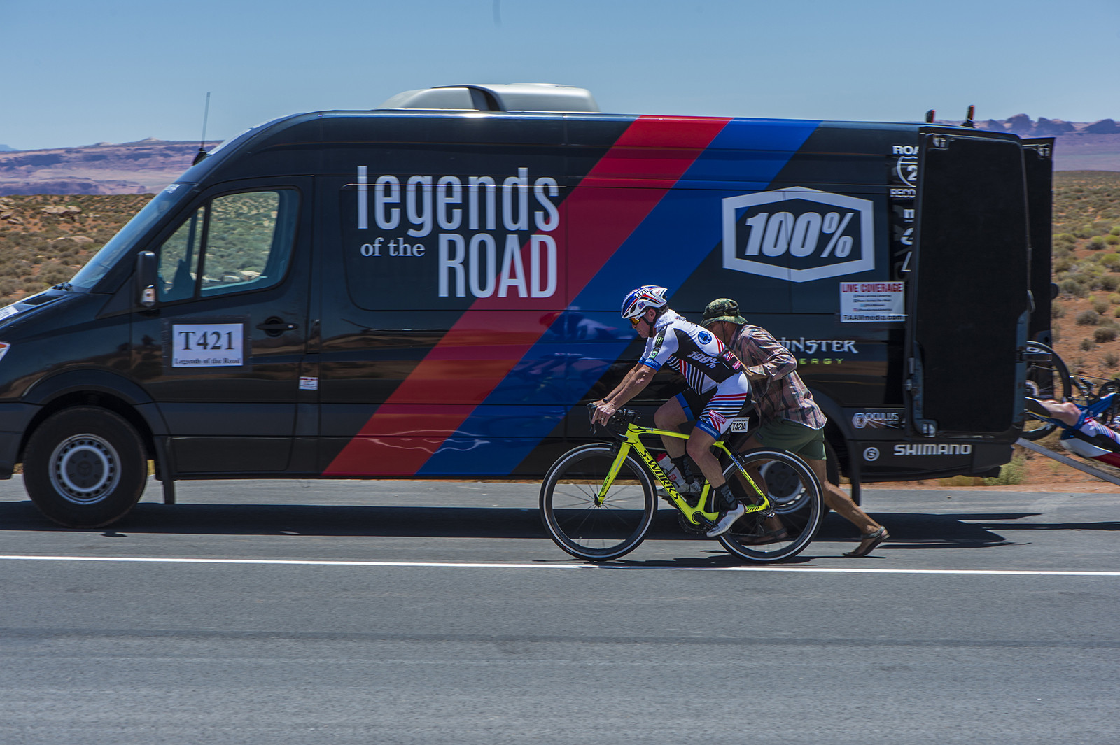 This Sprinter and its crew provided around-the-clock support to Legends all the way across the country.