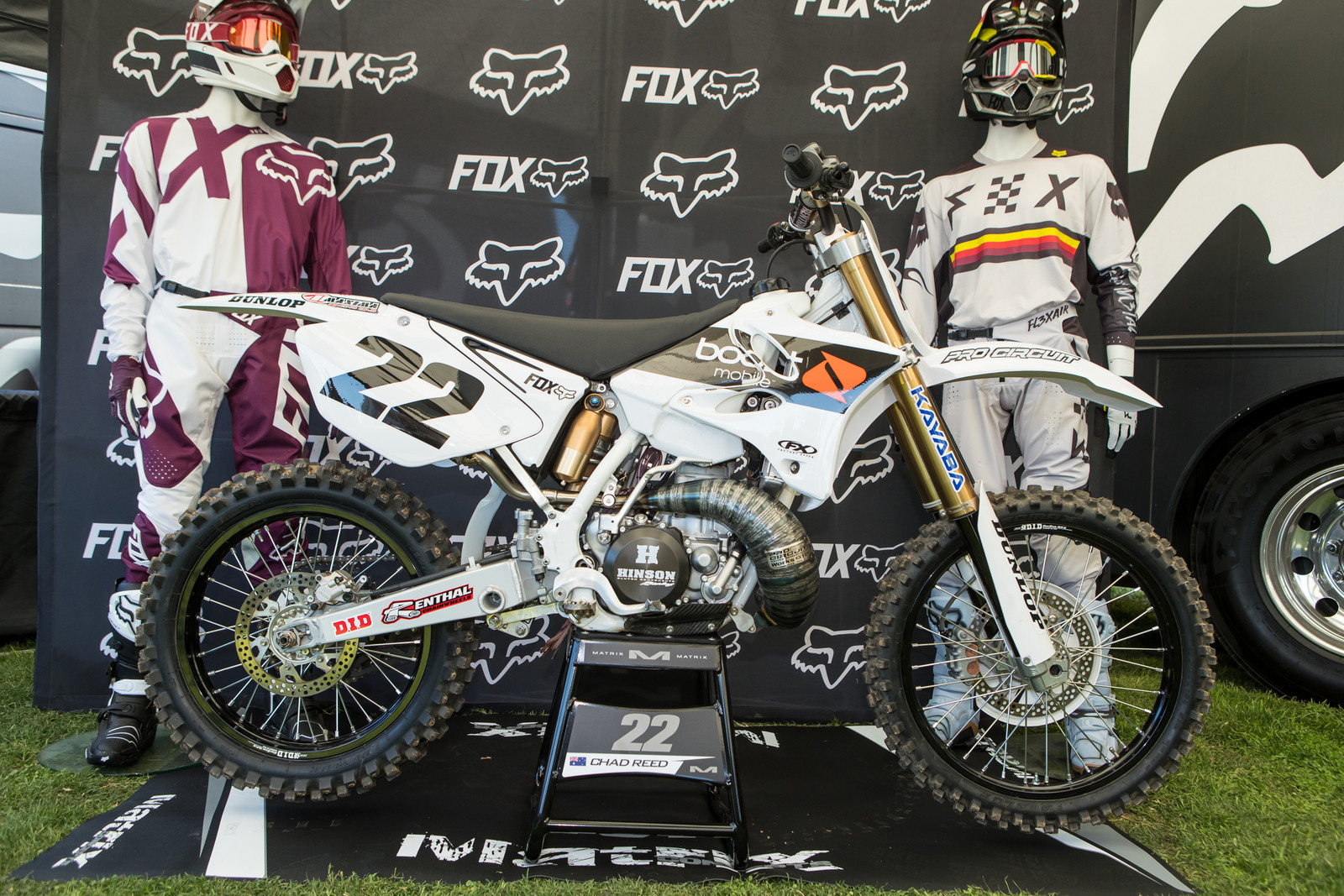 Chad Reed's YZ250 (CR &quot;Chad Reed&quot; 250 by his words) did share something with his old factory YZ...a clean look. White, simple, and so drool-worthy.