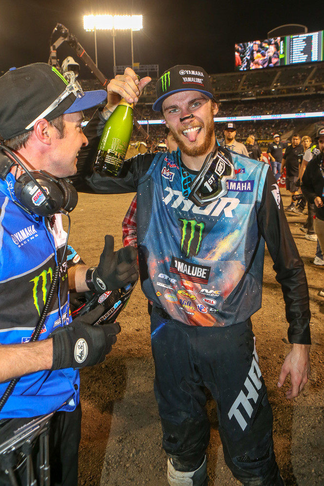 After a few minutes of recovery time, Aaron Plessinger looked less pained. While on the podium he said that his lungs felt like they were on fire, and he did opt out of the post-race press conference.