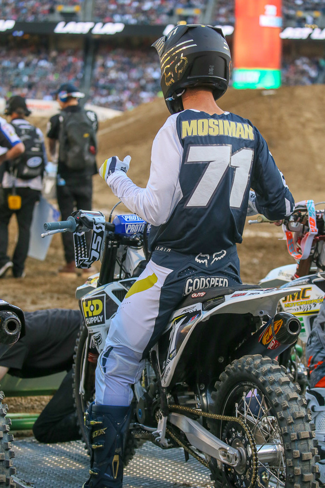 Josh Mosiman was making his first Supercross start, not far from his hometown. He had to hit the Arenacross series to earn his Supercross points via the Ricky Carmichael Road To Supercross.