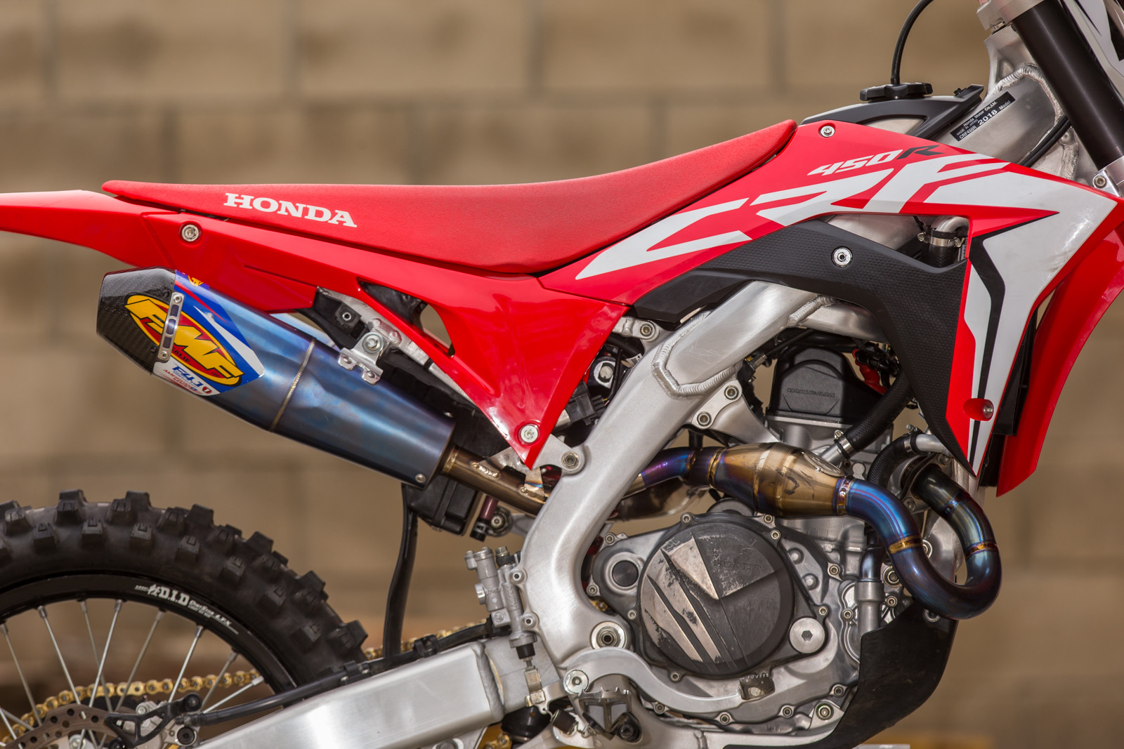 Honda crf450r on sale dual exhaust