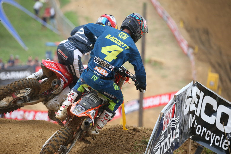 Blake Baggett looked to be in his best form of the season. He was hauling in both motos.