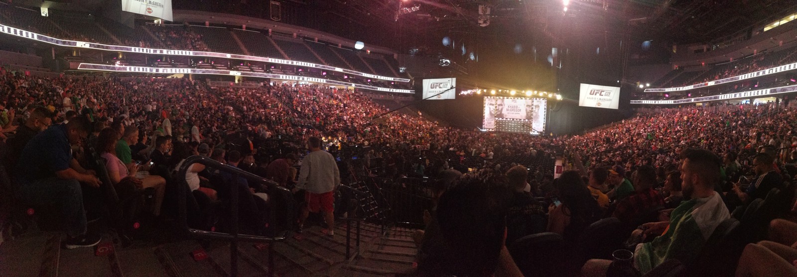 This was the crowd just for the weigh-ins!