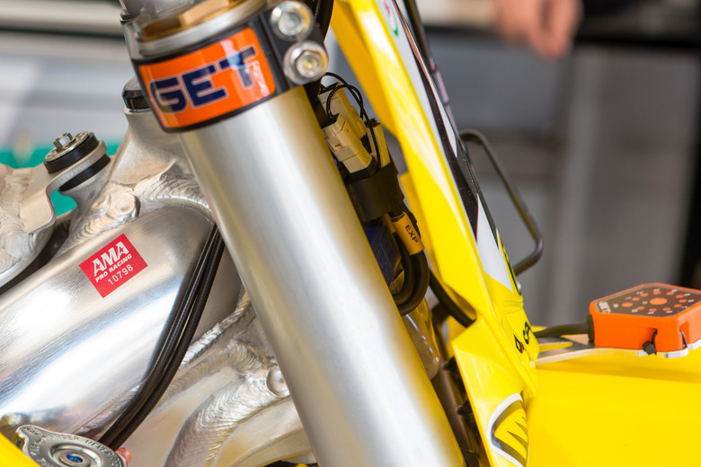 We don't get very many shots of ECUs on race bikes because, for one they are tucked away inside the bike and two, when we too close to the electronics is when the mechanics start pushing us back. 