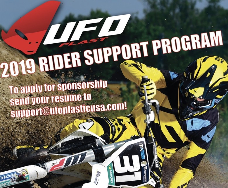 Submit Your Application For Ufo Plastic Usa S 2019 Rider Support Program Today Motocross Press Releases Vital Mx