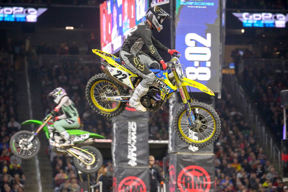 Chad Reed went 3-5-7 for the night, ending up in third overall.