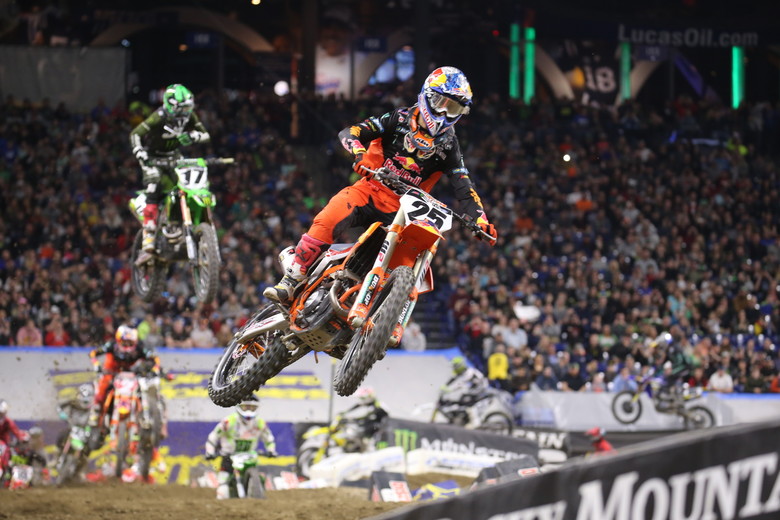 Marvin Musquin was finally able to claim his first win of the season tonight.