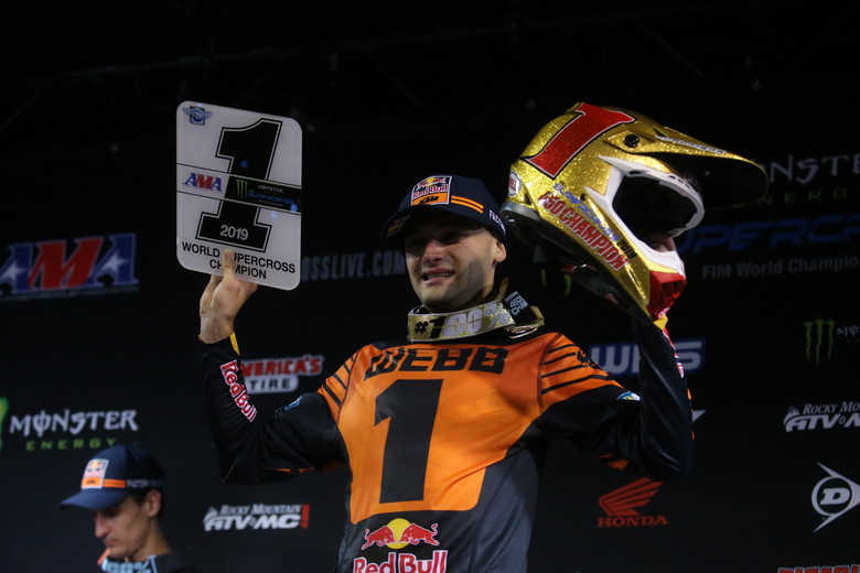 Cooper Webb is your 2019 AMA 450 Supercross Champion.